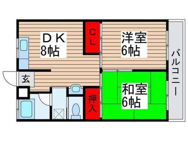 第２コーポ  長谷川の物件間取画像